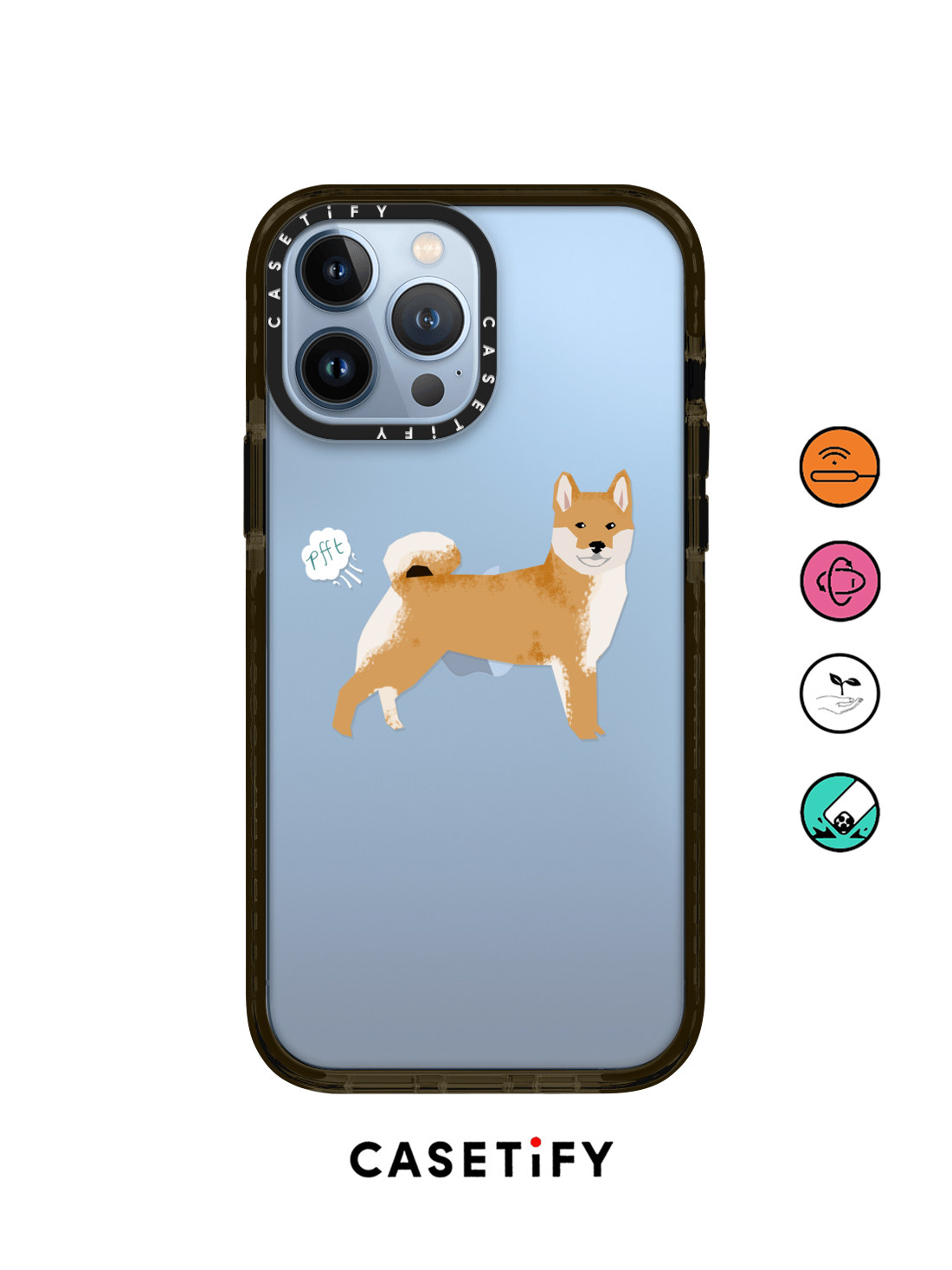 【新品未使用】Casetify MagSafe対応 iPhone14 柴犬 香港代购casetify Shiba Inu 柴犬适用iPhone14/13/12/Pro/Max