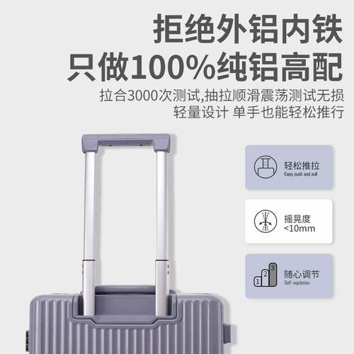 Сиреневый чемодан, прочная качественная коробка, 20 дюймов