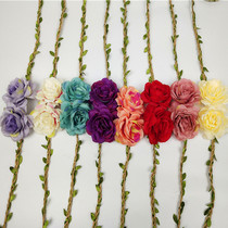 Decorative accessories on the hat garland straw hat flower belt handmade diy jewelry flower silk flower cloth fake flower rattan