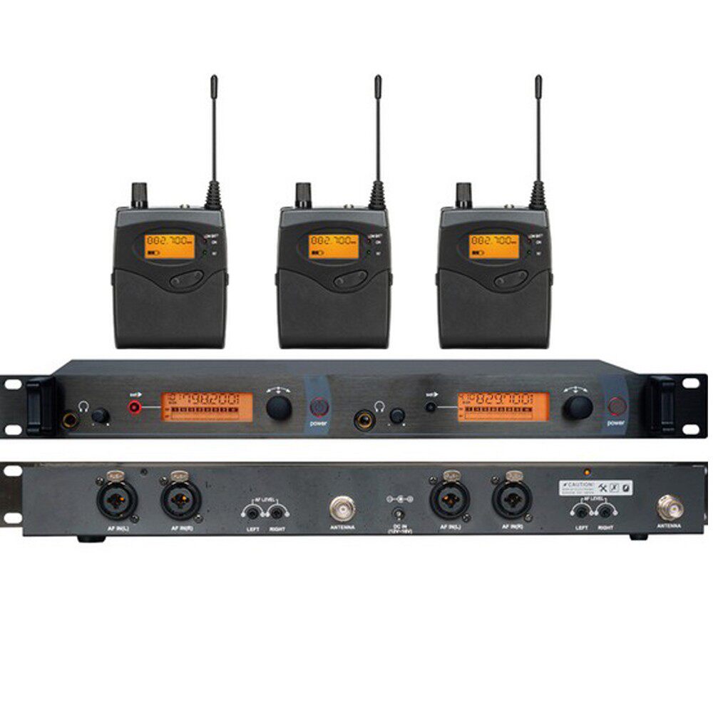 Professional stage performance monitor ear return wireless device dual channel one drag three in-ear monitor headset return device