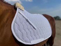 German brand white saddle pad horse earmuffs horse leggings set detachable large medium and small equestrian suit