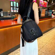 Light and waterproof nylon cloth bag 2022 new womens versatile sequel backpack minimalist shell double shoulder bag female tide