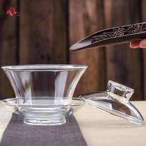 Oversized tea making Cover bowl large tea breinner 300ml Cup extra large Puer beautiful kung fu tea with tray Japanese style