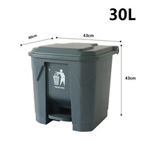 Canteen campus laboratory trash can large caliber household lid small kindergarten kitchen large hall side