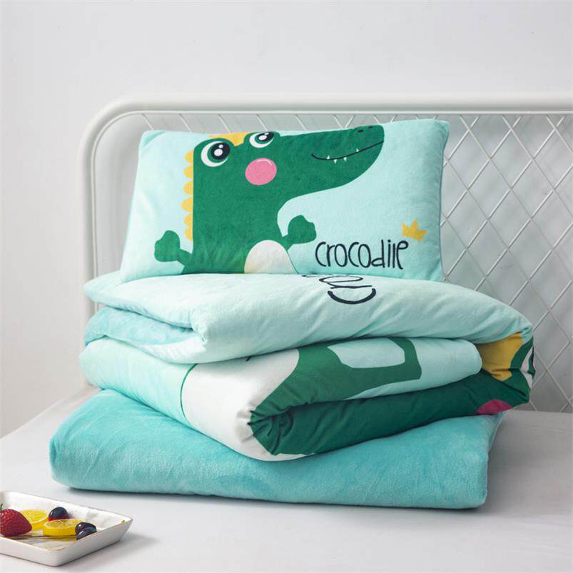 60x135 core bedding summer nap winter children's quilt kindergarten quilt three-piece flannel autumn nap bed