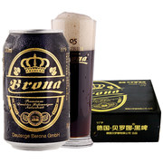 德国品牌Brona贝罗娜 黑啤酒330ml*12听