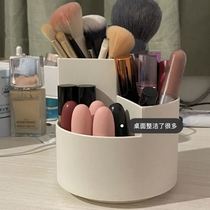 Super large capacity pen container ins desktop small red book DIY net red multi-function makeup brush storage barrel rotating storage box