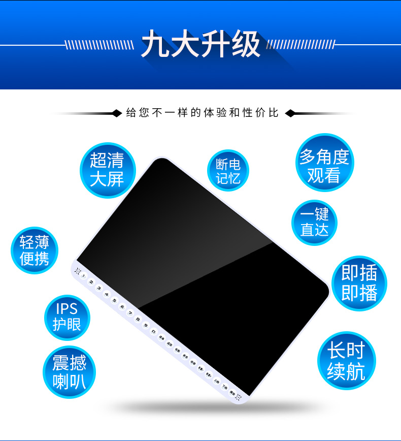 Jinzheng vuông nhảy máy nghe nhạc video người cao tuổi hát kịch kịch máy thẻ di động sạc đài nghe đài ông già mới TV nhỏ HD đa chức năng video âm thanh - Trình phát TV thông minh hộp phát wifi