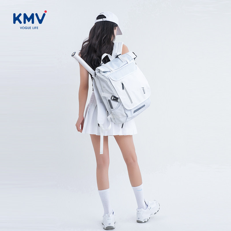 KMV Sports & Fitness Backpack - Badminton & Tennis Bag, Outdoor Techwear Large Capacity School Bag - Thumbnail 3