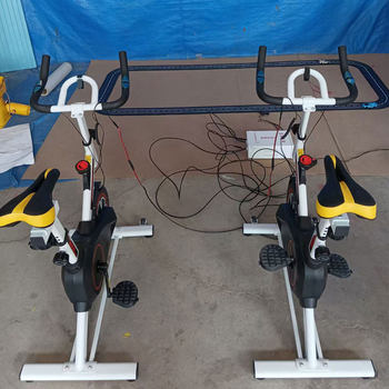 Spinning bike driven racing competition interactive game event props promotion team building carnival amusement facilities