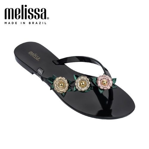 Melissa Модная металлическая спортивная пляжная обувь, тапочки, в цветочек