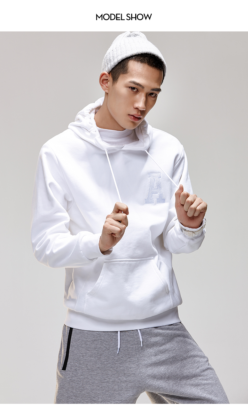 Anta cửa hàng chính thức 2019 mùa xuân mới cộng với nhung ấm áp nam trùm đầu áo len thể thao - Thể thao lông cừu / jumper mẫu quần áo thu đông 2020
