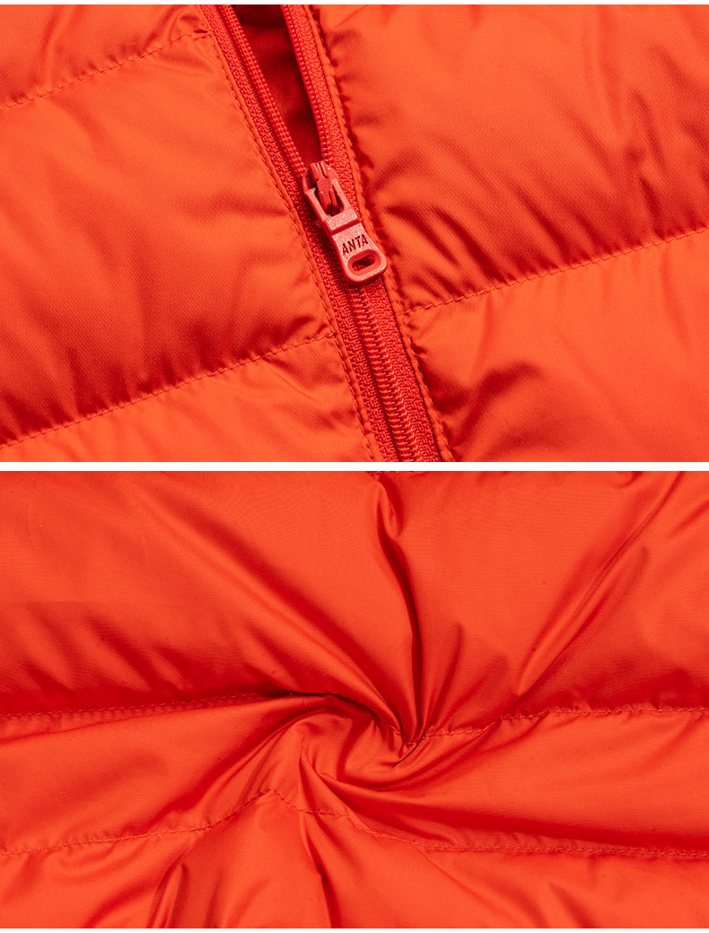 Anta down jacket nữ 2018 thu đông mới nhẹ và áo khoác nữ mỏng xuống đoạn ngắn trang web chính thức 16919940R - Thể thao xuống áo khoác —