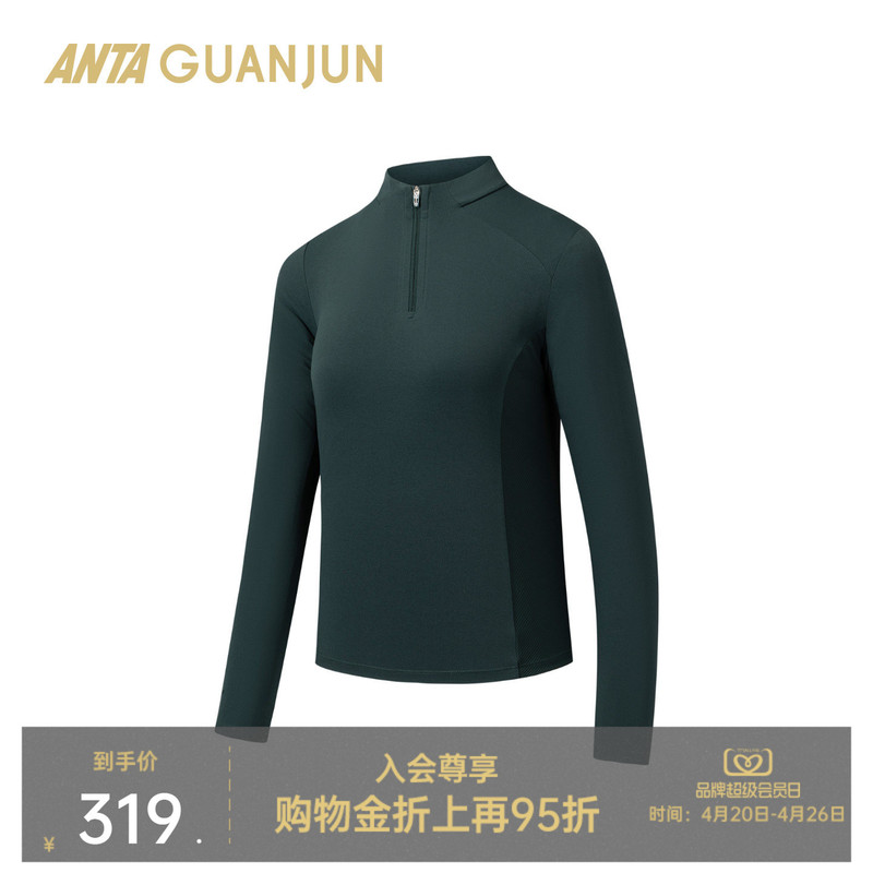 Anta Champion All-Weather Series | Urban Commuting Breathable Skin-Friendly Women's Long-Sleeve Knitwear 162530402