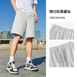 Мужские шелковые летние шорты, дышащие трендовые спортивные штаны для отдыха для спортзала, оверсайз