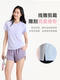 安踏速干套装透气跑步两件套女夏季训练运动服