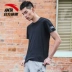 Anta ngắn tay T-Shirt nam 2018 mùa hè mới Slim đơn giản logo nhỏ thể thao và giải trí T-Shirt nửa tay áo nam