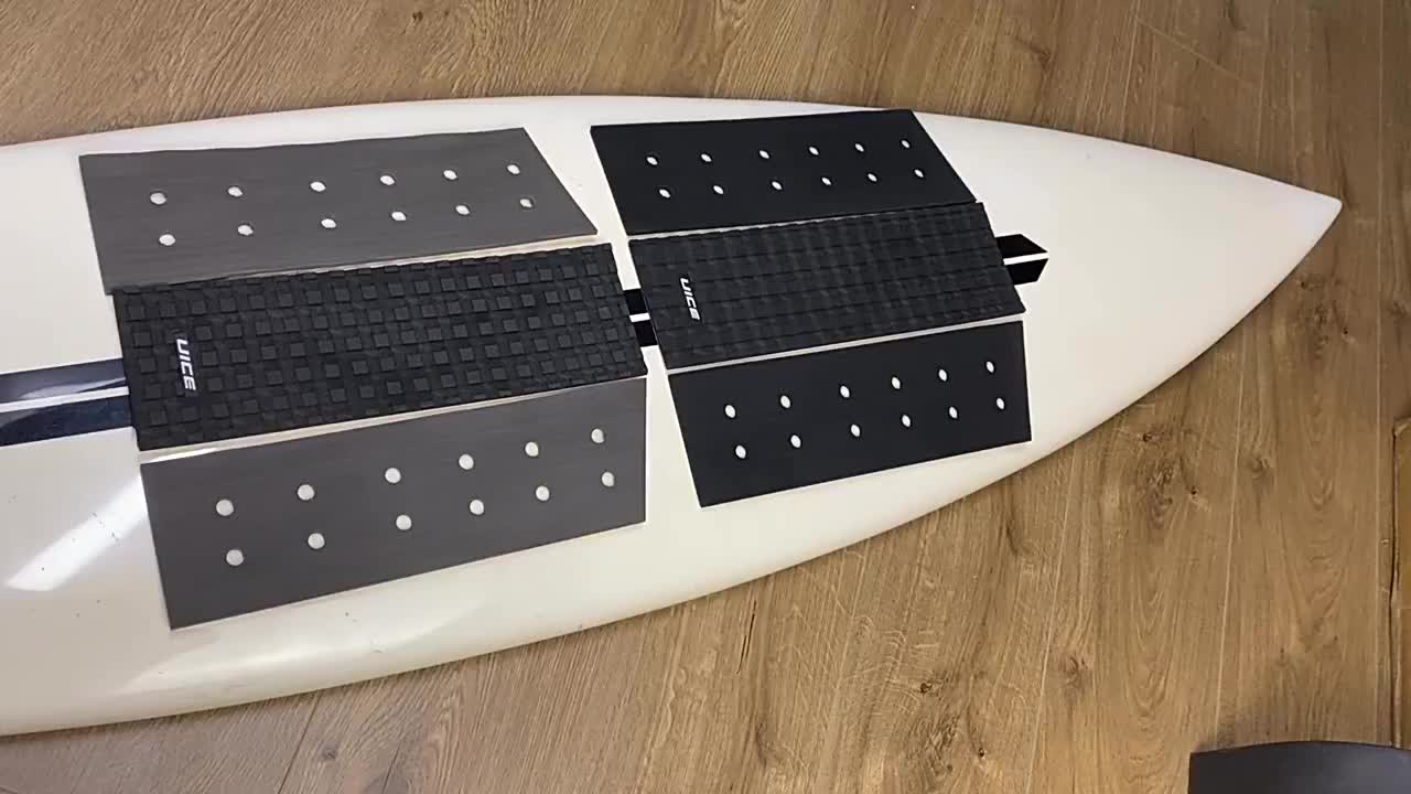 Black And White Classic Tail Pad Front Eva Deck Pad Antislip Surfboard
