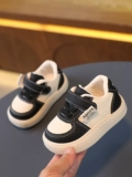Детская белая обувь для мальчиков, спортивная обувь для отдыха, 1-3 лет, мягкая подошва, осенняя