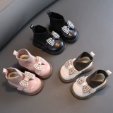 Демисезонная детская флисовая удерживающая тепло обувь для девочек для раннего возраста для принцессы, 1-2 лет, мягкая подошва