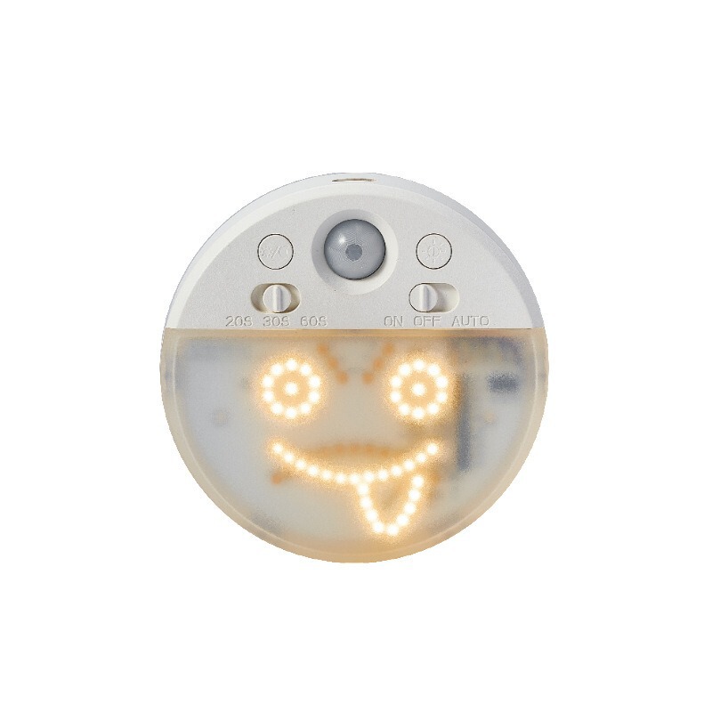Infrared Human Body Sensor Night Light Facial Expression Rechargeable Motion Sensor Wall Light Home Smart Lighting Infrared Human Body Sensor Night Light Facial Expression Rechargeable Motion Sensor Wall Light Home Smart Lighting