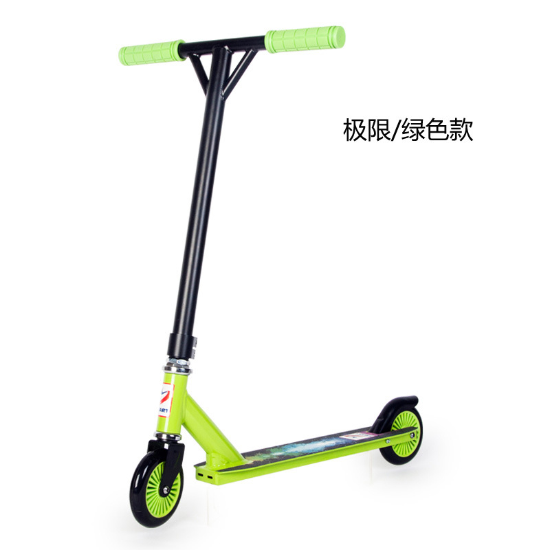 Trẻ em hai bánh scooter cực xe thể thao 6-8-10-12 tuổi lớn cậu bé thanh niên cực scooter mũ bảo hiểm xe máy thể thao