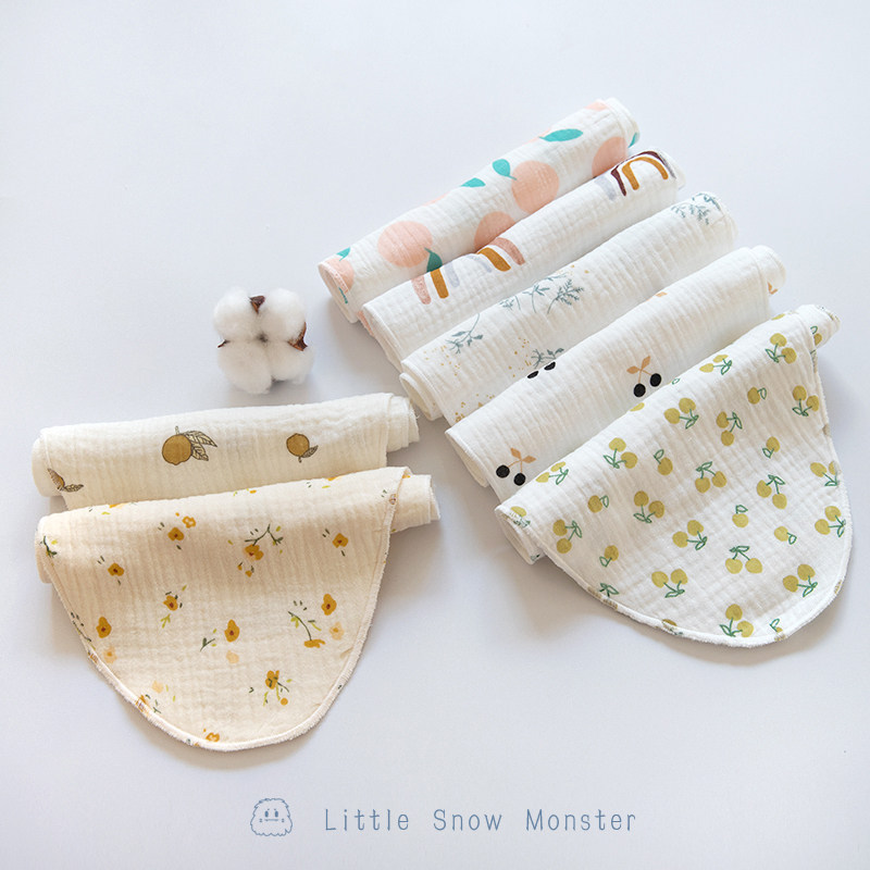 ins Khan towel children pure cotton a gauze kindergarten baby boys and girls sweating scarf 4 layers of yarn