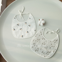 ins baby bib cotton gauze waterproof saliva towel bib baby fake collar meal pocket strap super soft