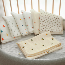 ins summer childrens bath towel blanket four-layer class A cotton gauze absorbent newborn baby bath baby blanket