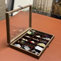 Thai Buddha thangka storage box large ring bracelet bracelet jewelry high-end retro jewelry box with lid