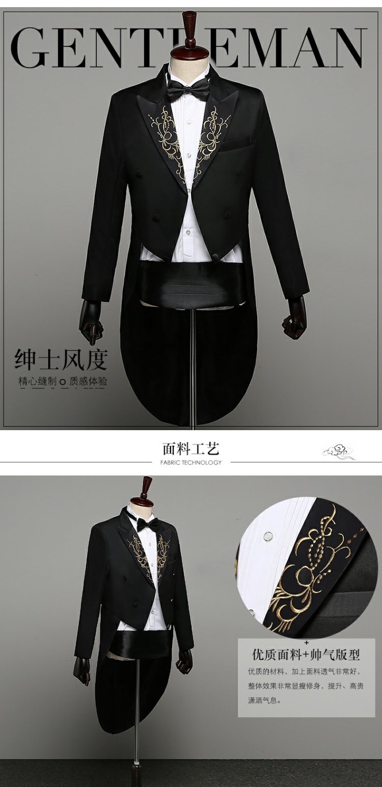 Trang phục biểu diễn sân khấu tuxedo cho nam bộ vest nam thời trang