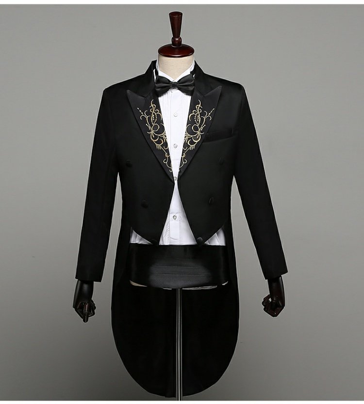 Trang phục biểu diễn sân khấu tuxedo cho nam bộ vest nam thời trang