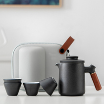 Express Cup One Pot Four Cups Portable Travel Kung Fu Tea Set Inclusion Company Opened Custom Logo