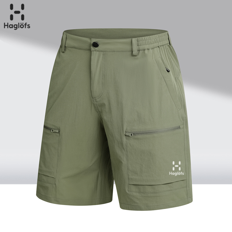Haglofs Matchstick Summer Ice Silk Quick-Drying Shorts Men's Breathable Outdoor Hiking and Mountaineering Sports Shorts