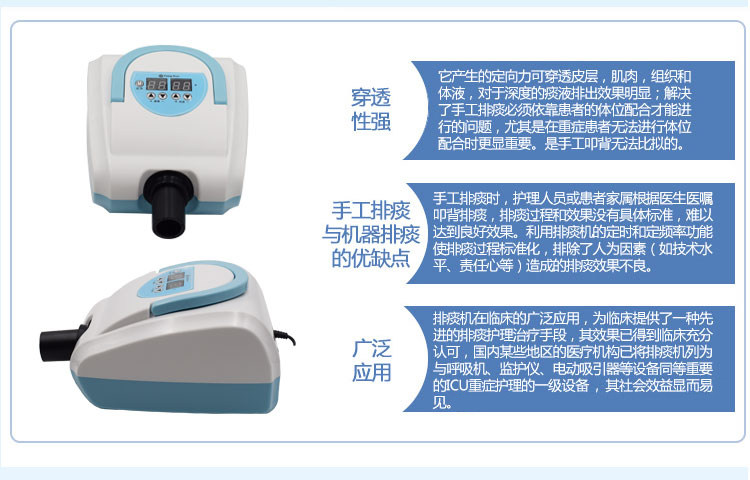 Yangkun Multi-Frequency Vibration Discover Sputum Discharge Lung Circulation Therapeutic Medical Home Therapy