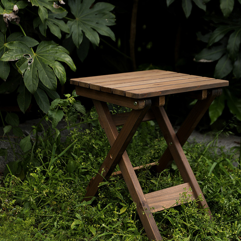 Picnic folding table Outdoor convenient Mori Department Sweet Terrace Solid Wood Table Camping Self Driving Wild Dining Table Small Tea Table