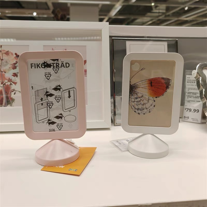 Ikea Ikea Fikontla Picture Frame Photo Frame Decorative Ornament Light Gray 10X 15cm Double-Sided Display Stand Menu Stand