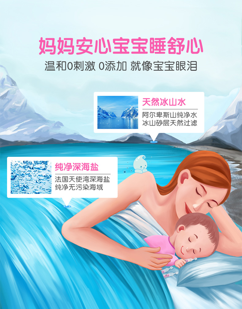 年销量过亿支 法国原产 Gifrer 儿童生理海盐水 洗鼻水 5ml*40支/件 图7