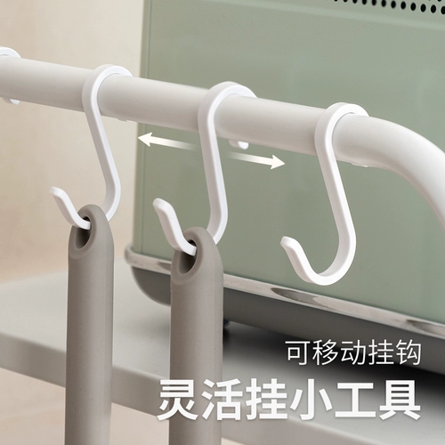 懒角落 Полка для хранения микроволновой печи, бытовая кухонная рисоварка, встроенная в духовку многофункциональная полка для хранения на столешнице