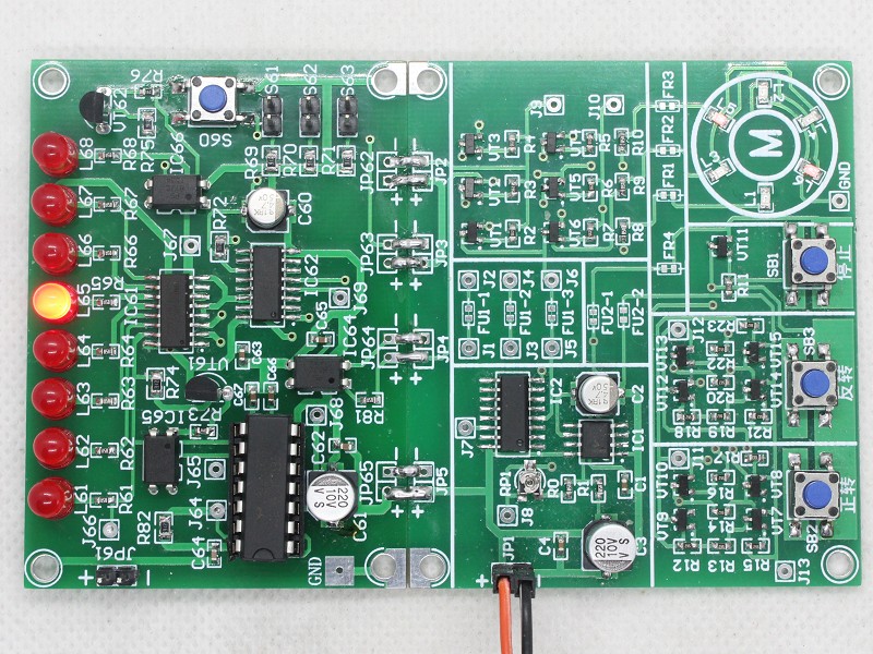 Simulation three-phase AC motor forward and reverse and reciprocating automatic control kit New electronic electrician training kit