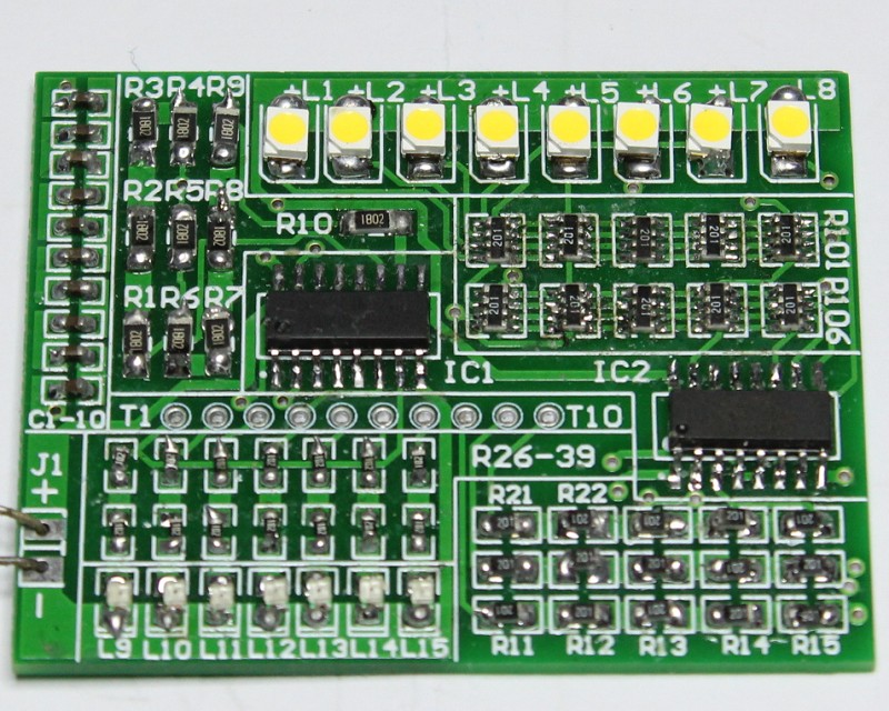 Poly Zero 1801 Patch 15 Road Color Lights Controller Kit Patch Elements Welding Exercise Board Loose Piece for illustration