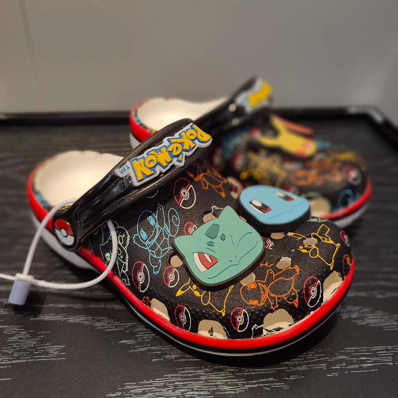 Children's Croc Shoes 2025 New Beach Shoes Boys' Beach Sandals Cartoon Eva Casual Sandals Non-Slip