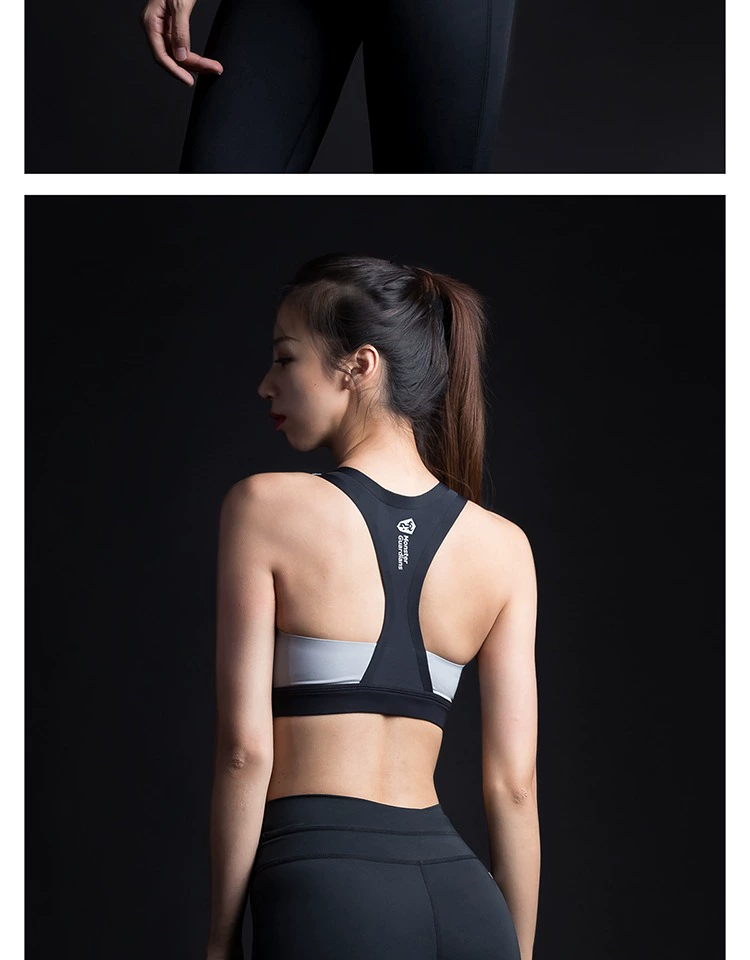 Monster Guardians Women Sức mạnh cao Hỗ trợ Ngực Pad Đồ lót thể thao chuyên nghiệp Áo lót thể thao