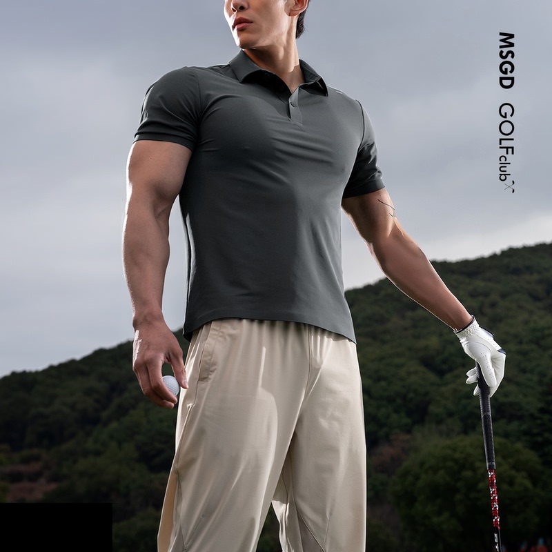 Monster Guardians Men's Sun Protection Cool Outdoor Sports and Leisure Golf Polo Shirt Short-Sleeved Summer