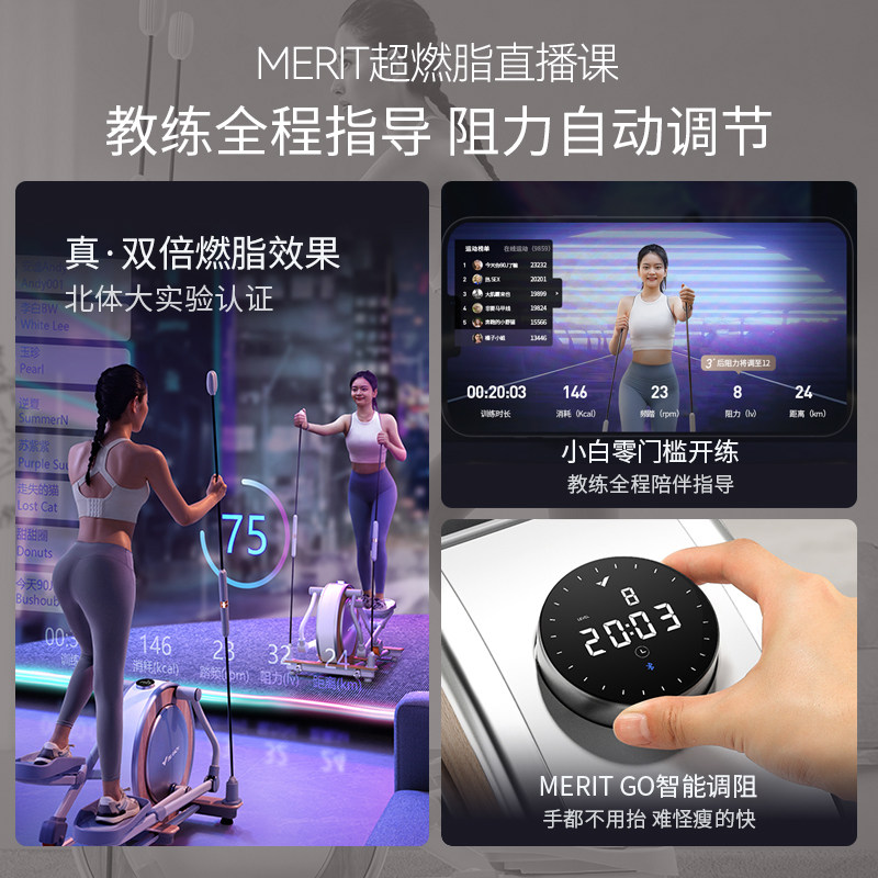 欧阳春晓同款!麦瑞克翘臀椭圆机zen:在家也能拥有健身房级体验!🌟-椭圆机-淘宝好物网