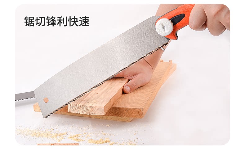 Ножовка 三倍快速锯木工锯手工锯手锯细齿家用硬木锯开榫锯子榫头锯据木头
