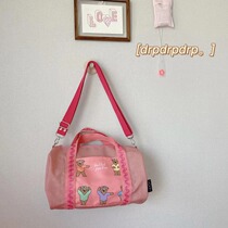 Korea ins bear dance bag girls and children dancing lace baby ballet bag handbag shoulder messenger bag