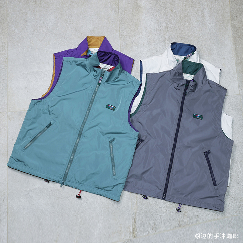 L.L.B Japan Limited Edition Outdoor Lightweight Water-Repellent Casual Stand-Up Collar Vest for Men and Women L.L.B Japan Limited Edition Outdoor Lightweight Water-Repellent Casual Stand-Up Collar Vest for Men and Women
