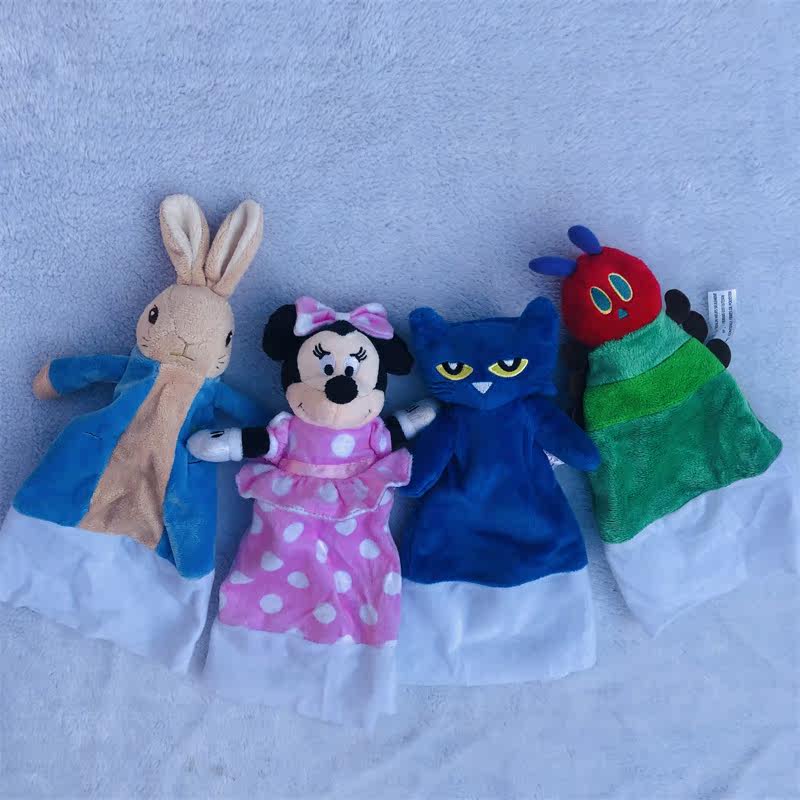 Foreign trade original orphan product baby can import comfort doll 0-6 years old baby sleep plush hand puppet comfort toy