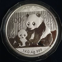 Yi Xin Collection 2012 Panda Silver Coin 1kg kg Silver Cat Với ​​Giấy chứng nhận Đầu tư Bộ sưu tập Coin tiền cổ trung quốc